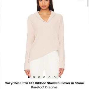 Barefoot Dreams Ribbed Shawl Pullover